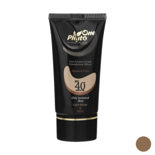 کرم ضد آفتاب SPF 40 فیتو وان مناسب پوست چرب و حساس بژ روشن